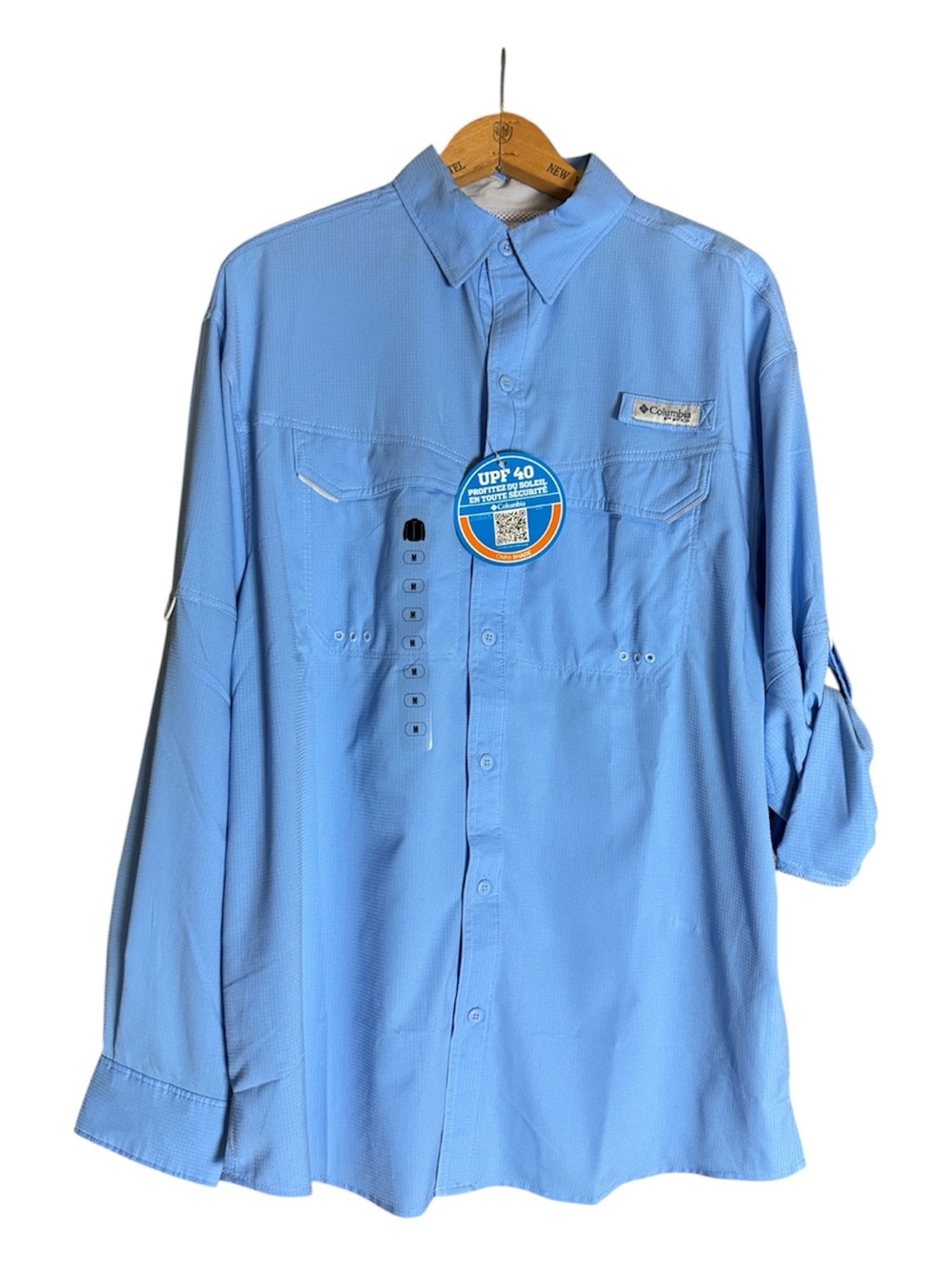Columbia Low Drag Offshore long sleeve shirt Light blue Size Medium
New